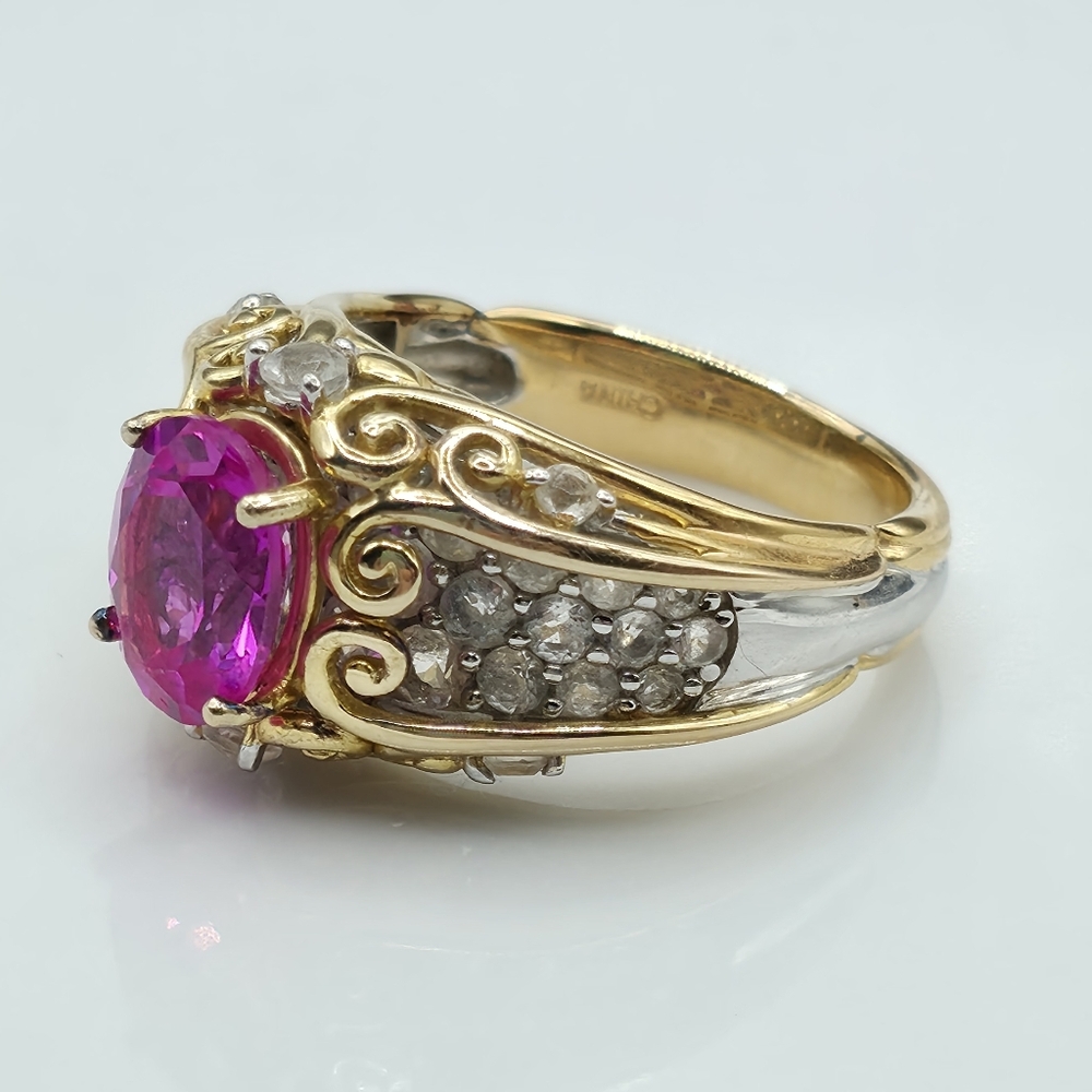 Victoria Wieck Lab Created Pink Ruby - Picture 4 of 9